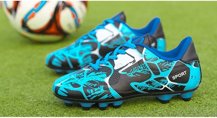 Children Soccer Shoes Sports Society Field Boy Football Shoes Futsal Fast Indoor Sneaker Original Ankle Cleats Football Boots