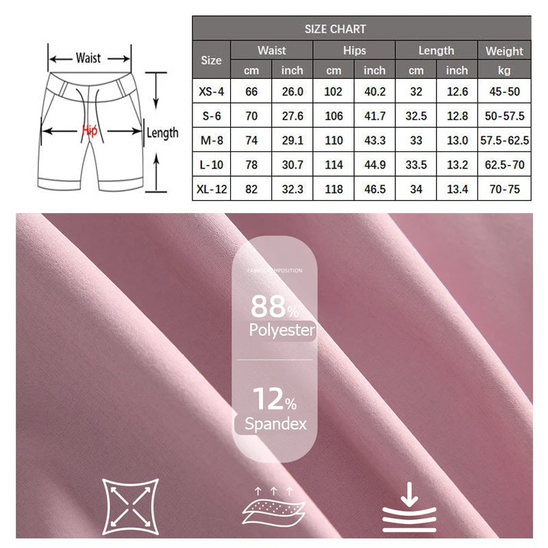Women Outdoor Running Shorts Summer High Waist Yoga Shorts 2 In 1 Gym Short Sportswear Female Quick Dry Workout Clothes