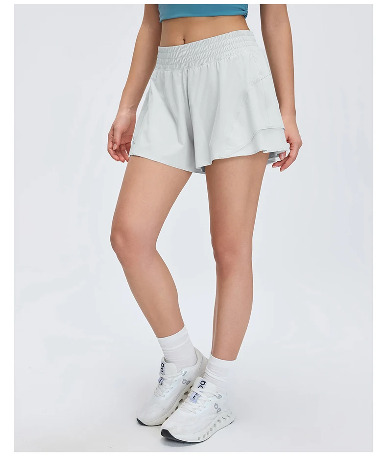 Women Outdoor Running Shorts Summer High Waist Yoga Shorts 2 In 1 Gym Short Sportswear Female Quick Dry Workout Clothes