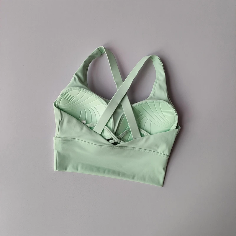 Seamless Sports Bra Collection Breast High-intensity Professional Shock-proof Huddle Running Bra Yoga Fitness Bra Summer Cloth