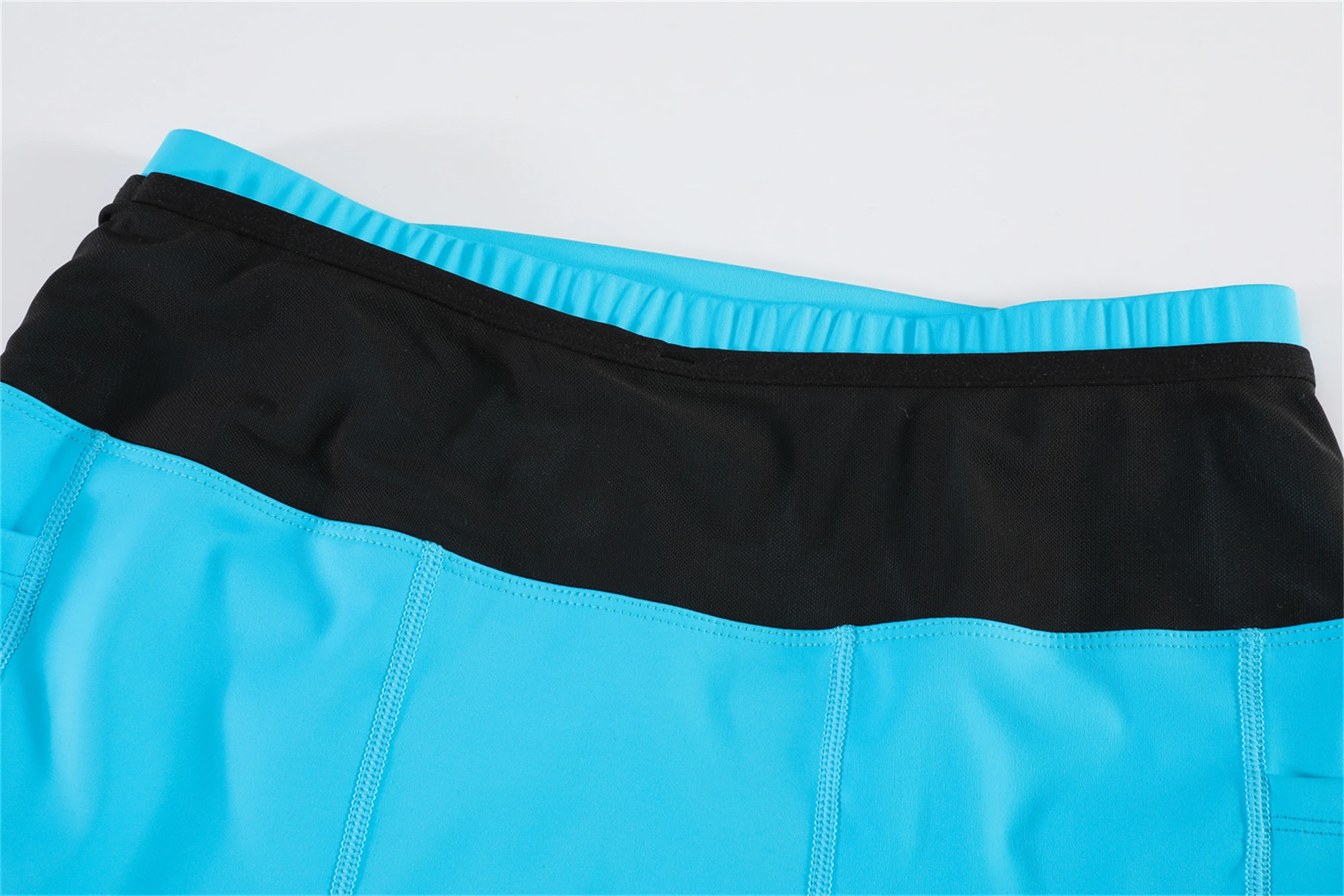 Mens Compression Marathon Running Shorts 6 Pockets with Waist Pack Fitness Gym Yoga Cycling Sport Hiking Tights Shorts Quick Dry
