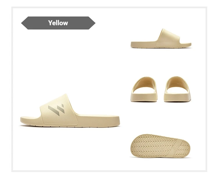 361 Degrees Men and Women slippers Breathable Soft Comfortable Skidproof Antibacterial EVA Outdoor Casual Home shoes 622617001