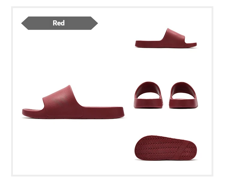 361 Degrees Men and Women slippers Breathable Soft Comfortable Skidproof Antibacterial EVA Outdoor Casual Home shoes 622617001