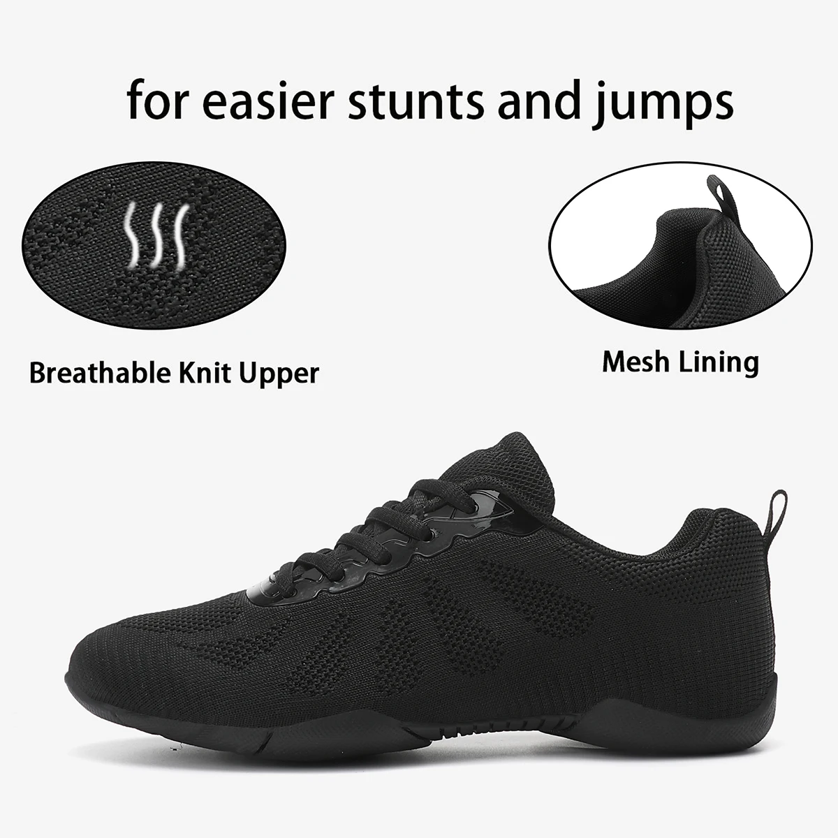 2316 Cheer Shoes Girls White Hip-hop Dance Shoes Youth Cheerleading Sports Gymnastic Training Athletic Shoes
