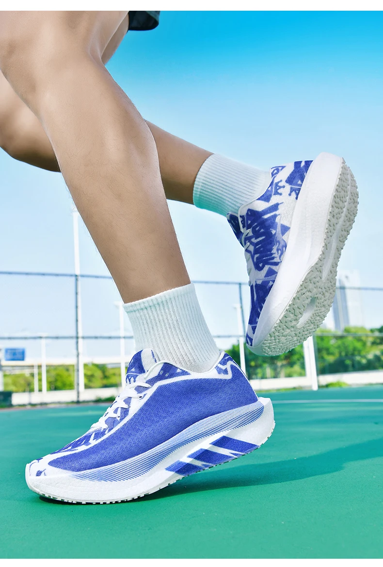 Men's Cushioning Running Shoes Lightweight Athletic Casual Sneakers Male Non-Slip Sports Shoes Outdoor Travel Walking Shoes2026