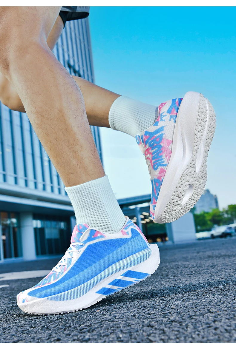 Men's Cushioning Running Shoes Lightweight Athletic Casual Sneakers Male Non-Slip Sports Shoes Outdoor Travel Walking Shoes2026
