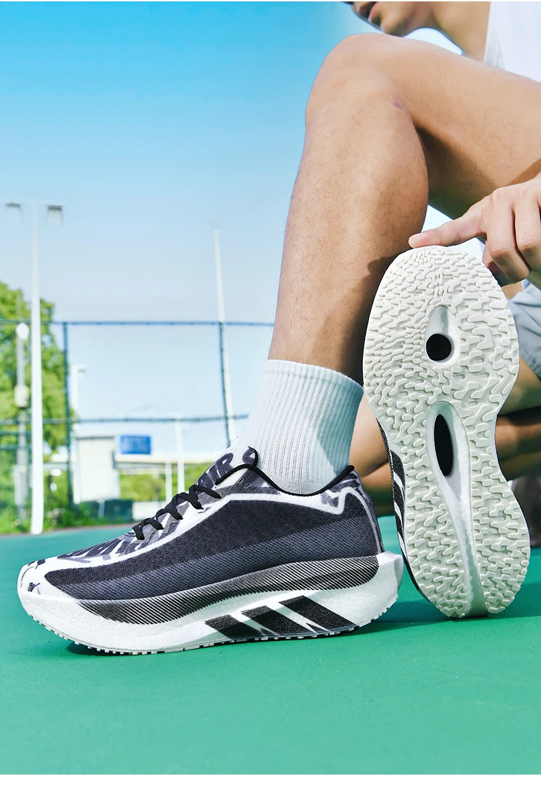 Men's Cushioning Running Shoes Lightweight Athletic Casual Sneakers Male Non-Slip Sports Shoes Outdoor Travel Walking Shoes2026