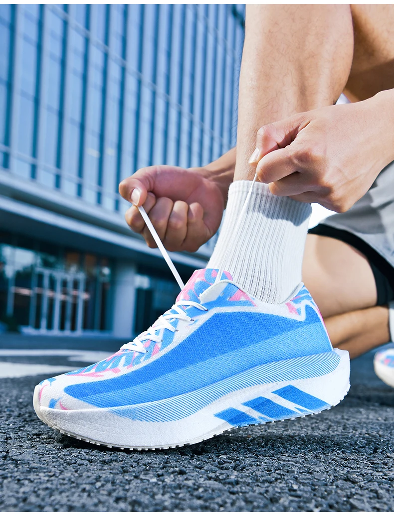 Men's Cushioning Running Shoes Lightweight Athletic Casual Sneakers Male Non-Slip Sports Shoes Outdoor Travel Walking Shoes2026