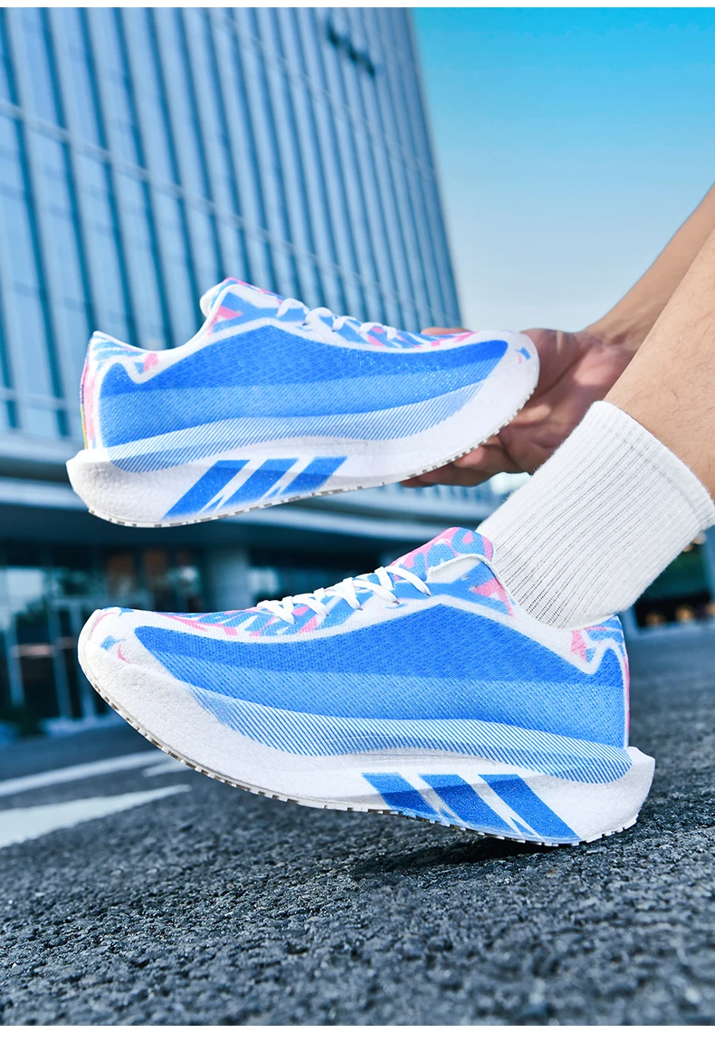 Men's Cushioning Running Shoes Lightweight Athletic Casual Sneakers Male Non-Slip Sports Shoes Outdoor Travel Walking Shoes2026