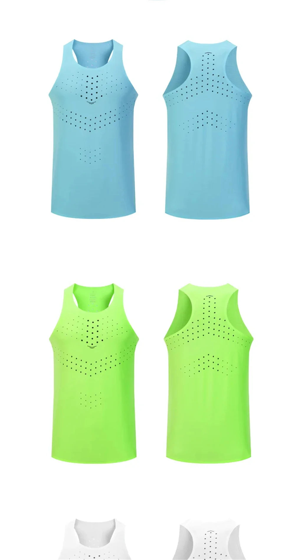 Mens Ultra-Light Quick-Dry Running Vest Summer Breathable Men Tops Marathon Athletics Fitness Gym Sport Training Workout Apparel