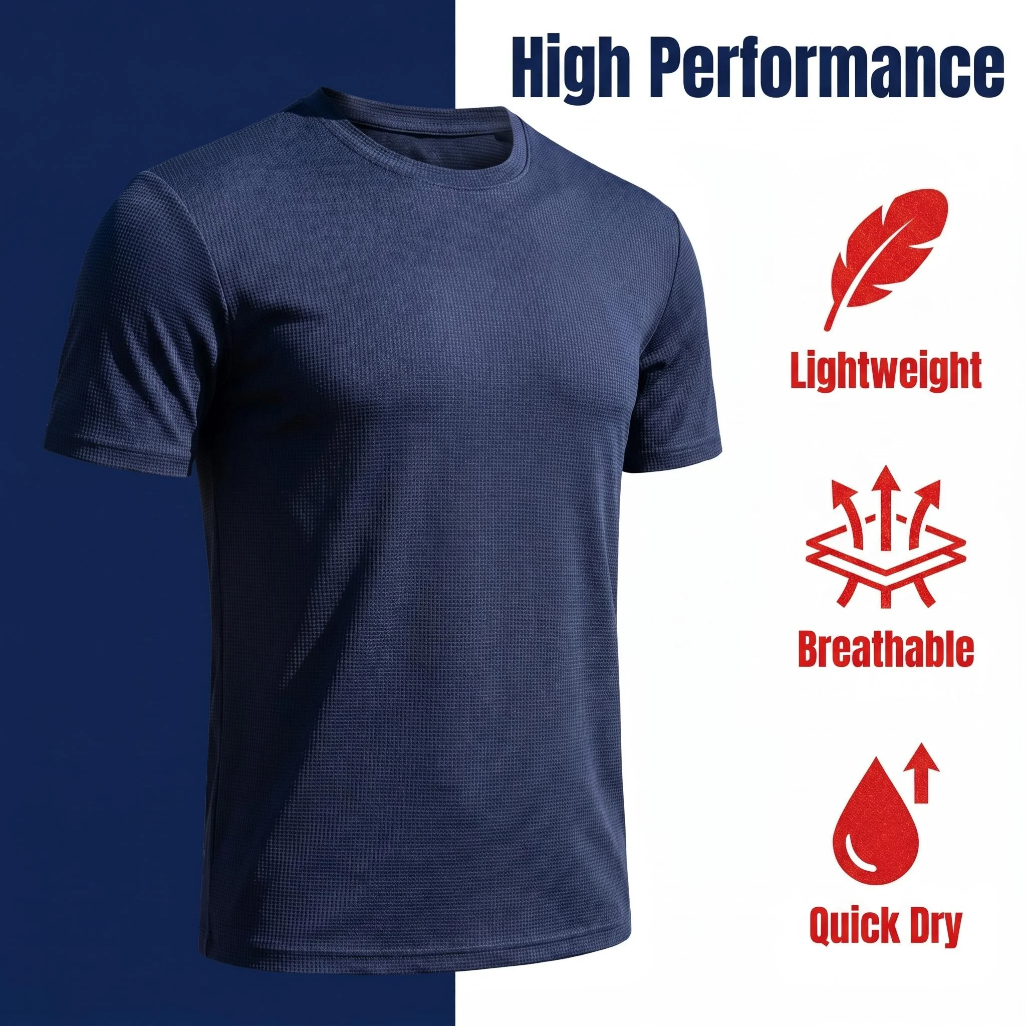 Men's Ice Silk Quick Dry T Shirt Lightweight Breathable Fitness Running Short Sleeve Summer Quickdry Workout Casual fitted tops