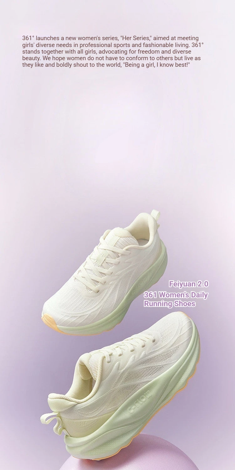 361 Degrees Feiyuan 2.0 Women's Jogging Shoes Mesh Shock-Absorbing Comfortable Female Running Aerobic Exercise Sneaker 682612220