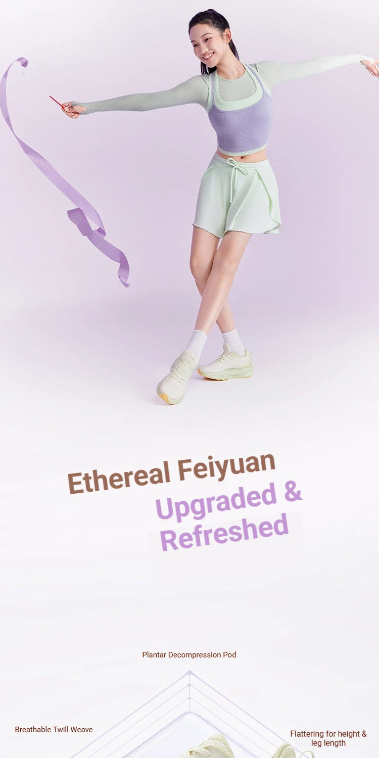 361 Degrees Feiyuan 2.0 Women's Jogging Shoes Mesh Shock-Absorbing Comfortable Female Running Aerobic Exercise Sneaker 682612220