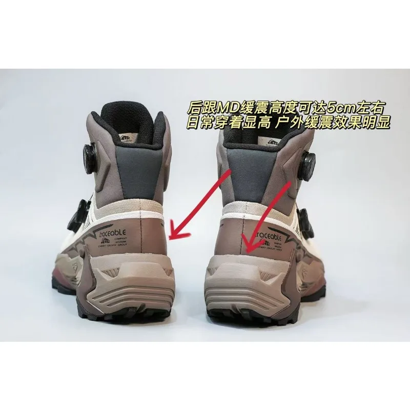 Original Brand Comfortable Anti Slip Mountain Climbing Shoe Designer Quick Lacing Outdoor Hiking Shoe Mid-Top Walking Boots