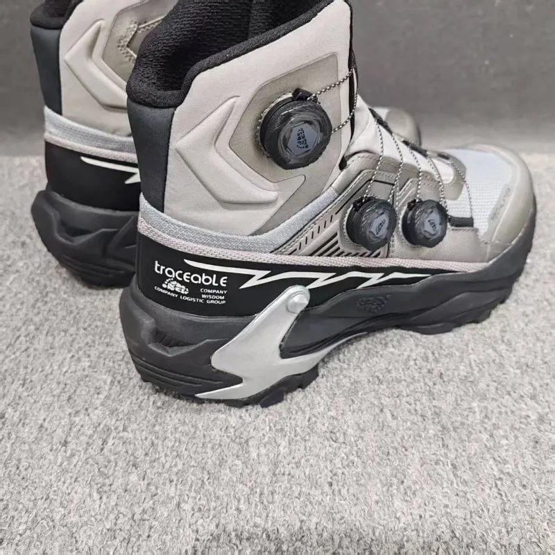 Original Brand Comfortable Anti Slip Mountain Climbing Shoe Designer Quick Lacing Outdoor Hiking Shoe Mid-Top Walking Boots