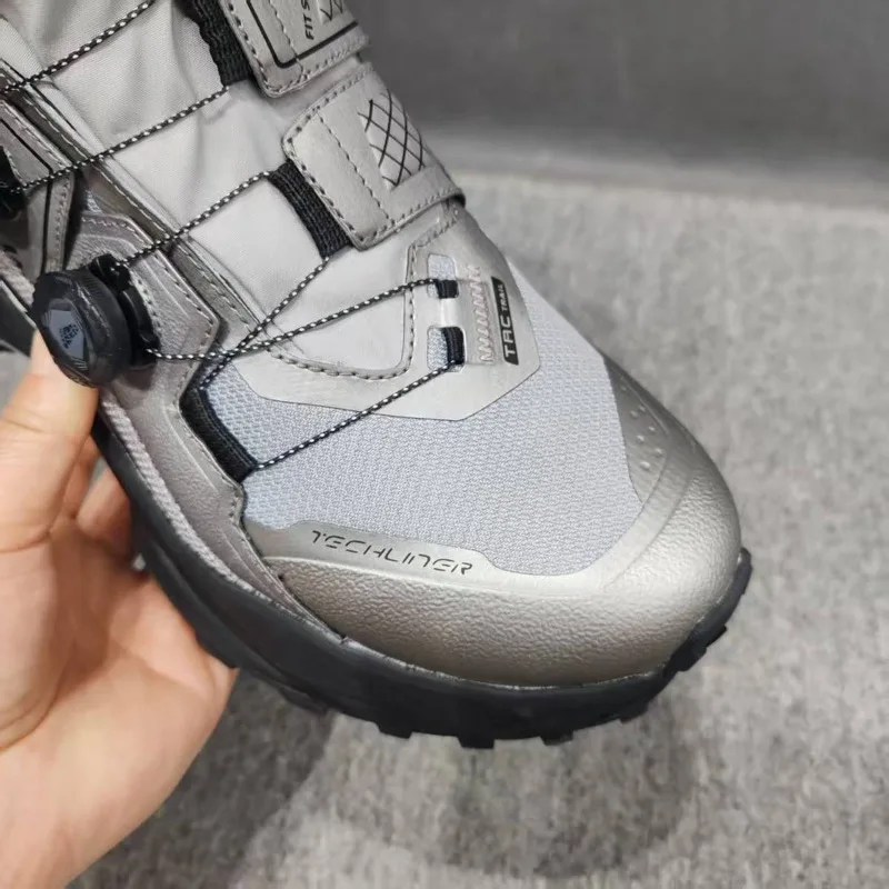 Original Brand Comfortable Anti Slip Mountain Climbing Shoe Designer Quick Lacing Outdoor Hiking Shoe Mid-Top Walking Boots