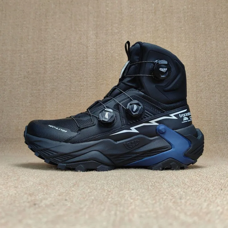 Original Brand Comfortable Anti Slip Mountain Climbing Shoe Designer Quick Lacing Outdoor Hiking Shoe Mid-Top Walking Boots