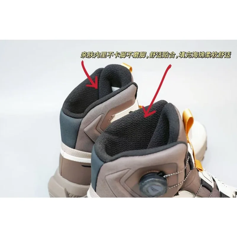 Original Brand Comfortable Anti Slip Mountain Climbing Shoe Designer Quick Lacing Outdoor Hiking Shoe Mid-Top Walking Boots