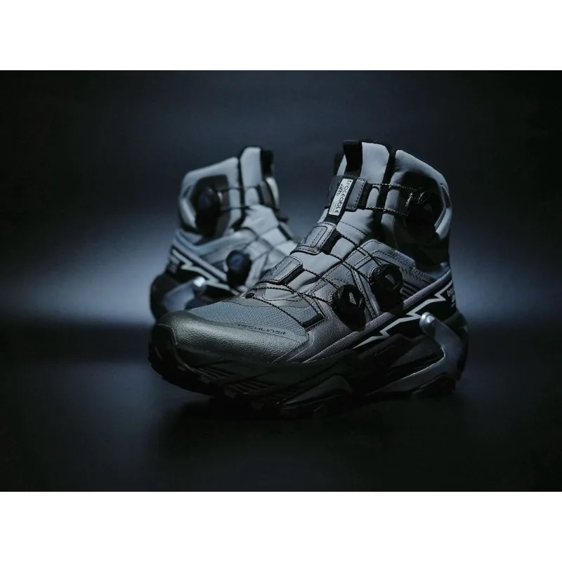 Original Brand Comfortable Anti Slip Mountain Climbing Shoe Designer Quick Lacing Outdoor Hiking Shoe Mid-Top Walking Boots