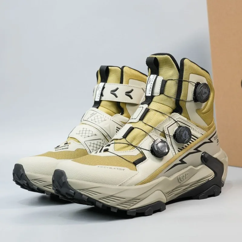 Original Brand Comfortable Anti Slip Mountain Climbing Shoe Designer Quick Lacing Outdoor Hiking Shoe Mid-Top Walking Boots