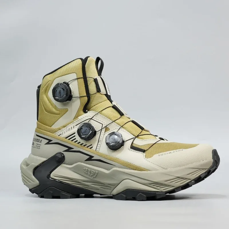 Original Brand Comfortable Anti Slip Mountain Climbing Shoe Designer Quick Lacing Outdoor Hiking Shoe Mid-Top Walking Boots