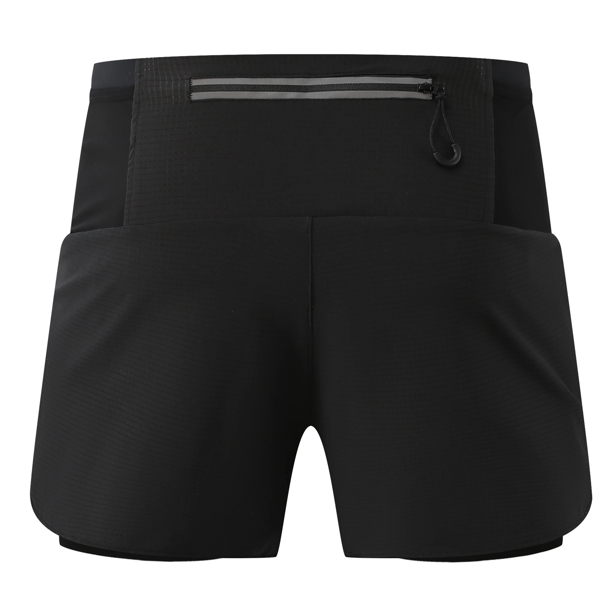 Mens 2 in 1 Marathon Running Shorts Around Pockets Outdoor Sports Training Exercise Fitness Hiking Shorts Breathable Quick Dry