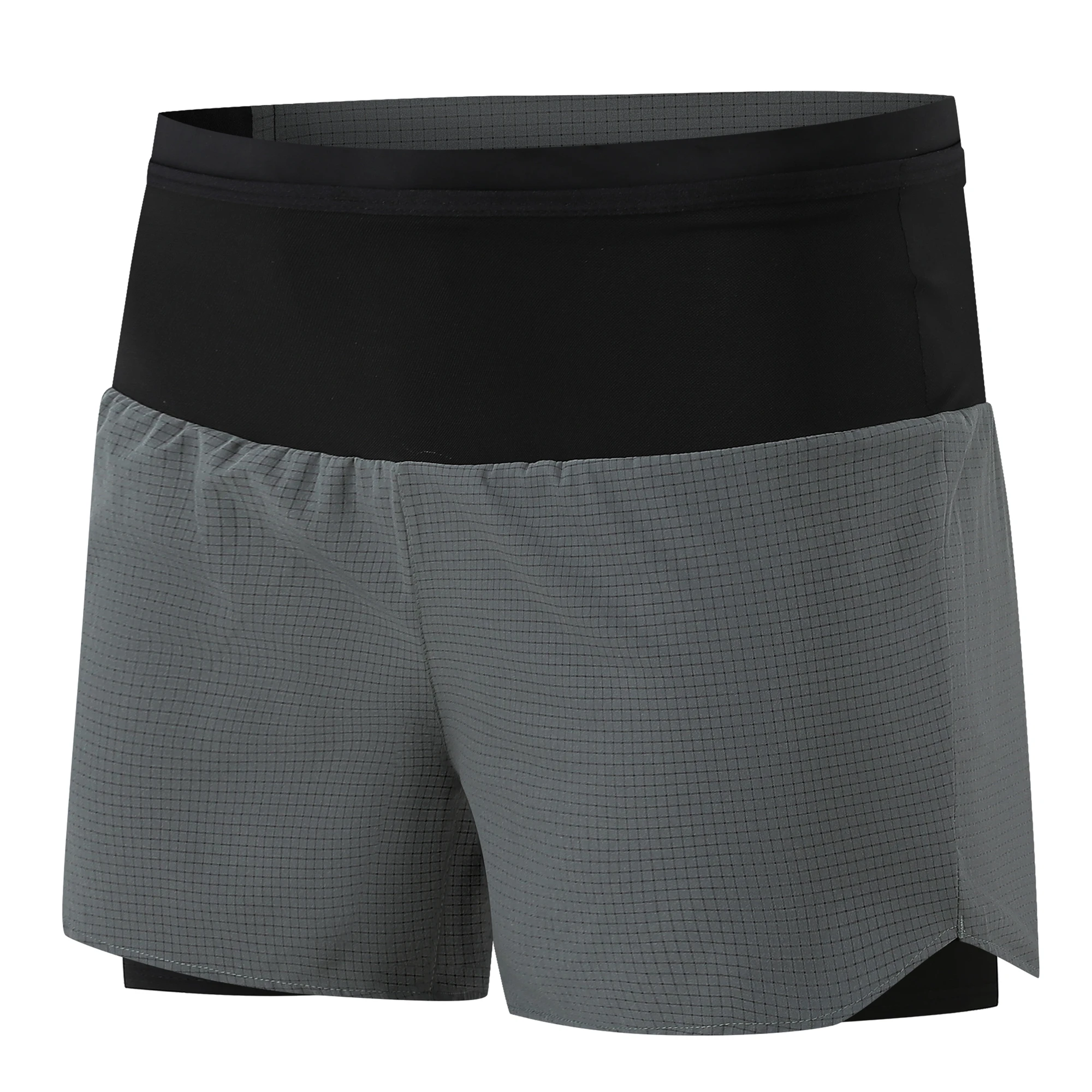 Mens 2 in 1 Marathon Running Shorts Around Pockets Outdoor Sports Training Exercise Fitness Hiking Shorts Breathable Quick Dry