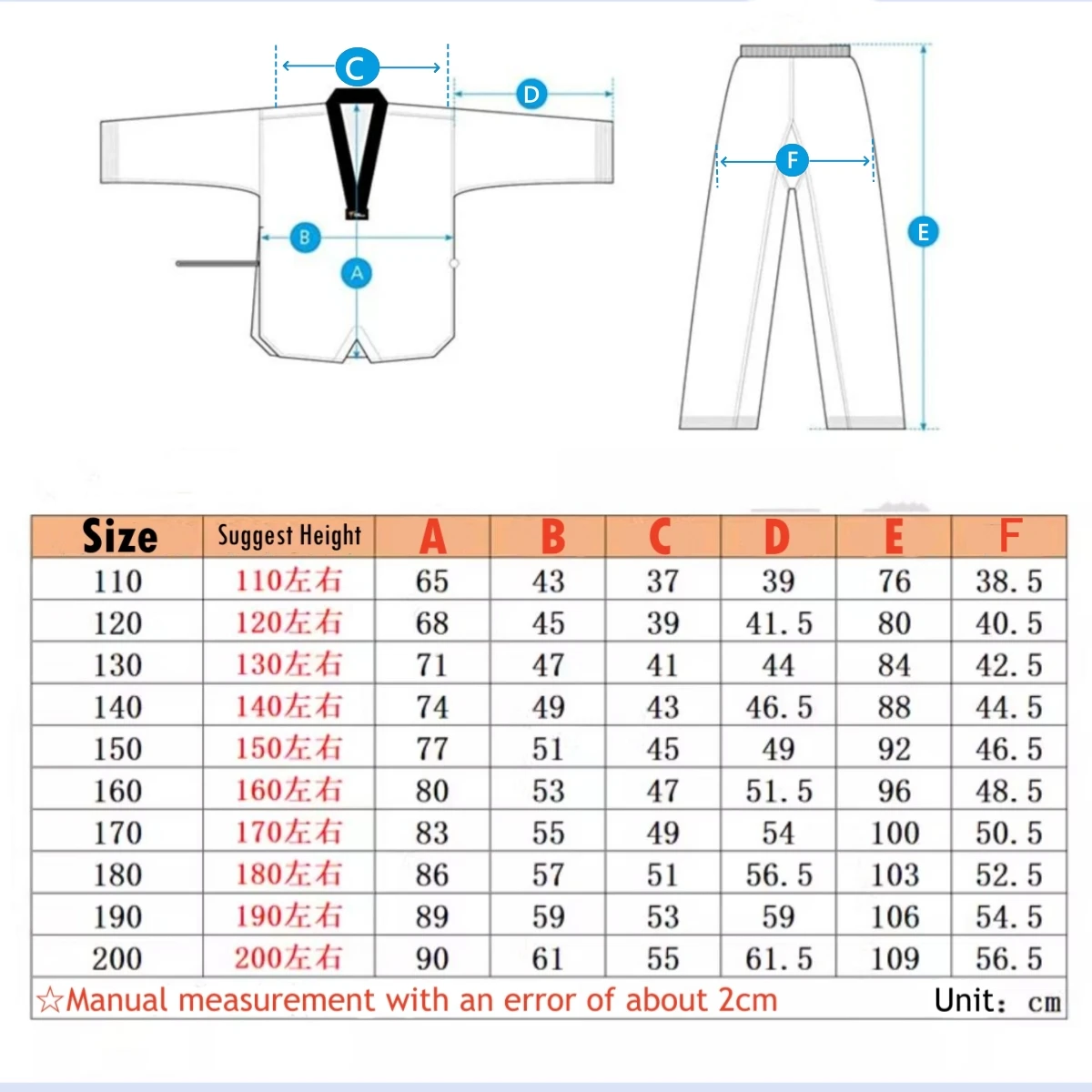 New HOT SALE Tight-Fitting Taekwondo Uniforms Quick-Drying Stretchable 110-200cm Kids Adults Black White Collar Beginner Suit