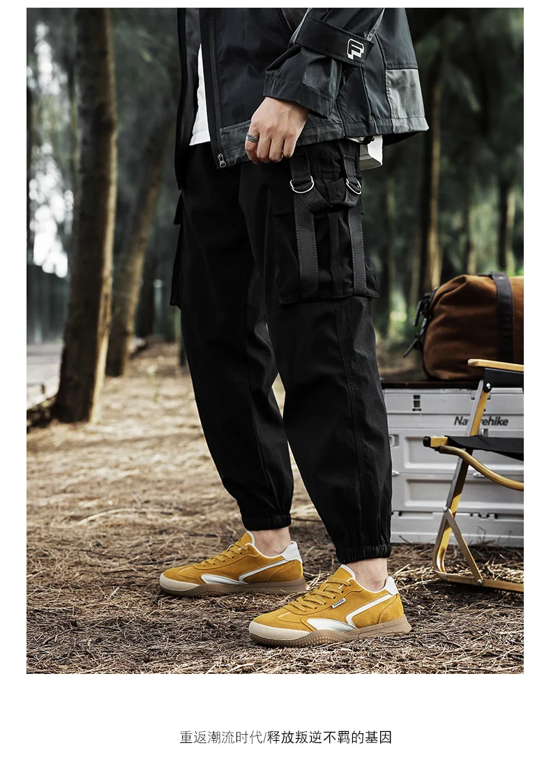 ArfaStep Summer Retro Men Black Casual Sneakers Patchwork Walking Shoes Round Toe Lace-Up Comfortable Flat Training Sports Shoes