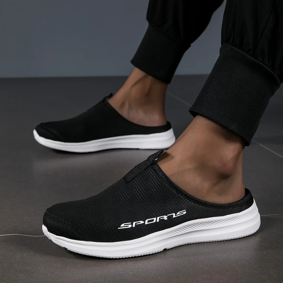 Summer Half Slippers for Men Trendy Men's Flat Bottom Casual Shoes Soft Sole Support Shoes Women's Sneakers Zapatos De Hombre