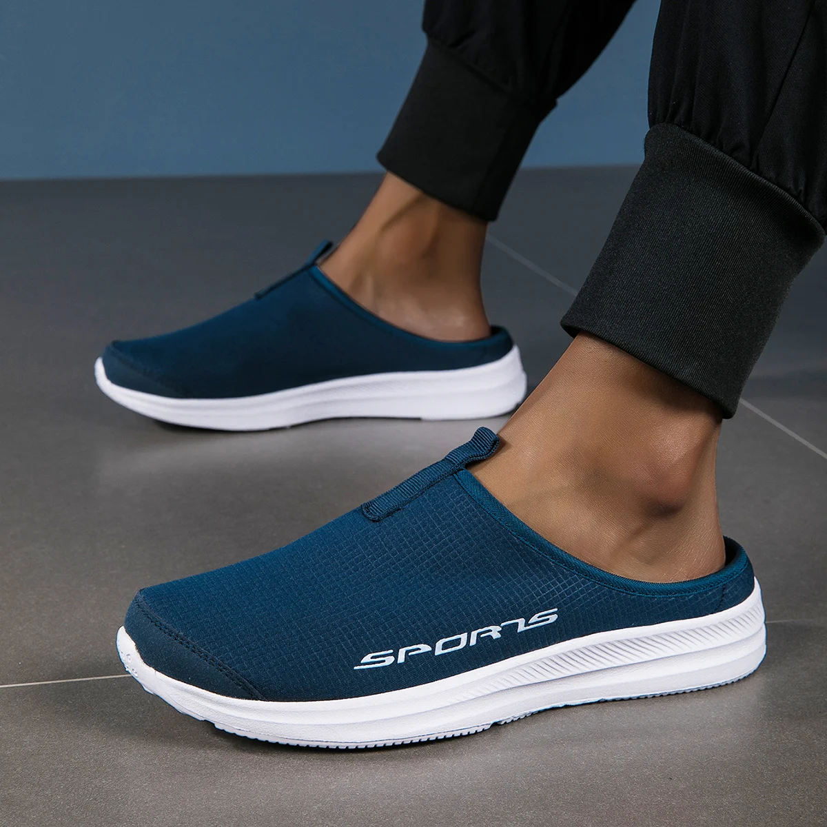 Summer Half Slippers for Men Trendy Men's Flat Bottom Casual Shoes Soft Sole Support Shoes Women's Sneakers Zapatos De Hombre