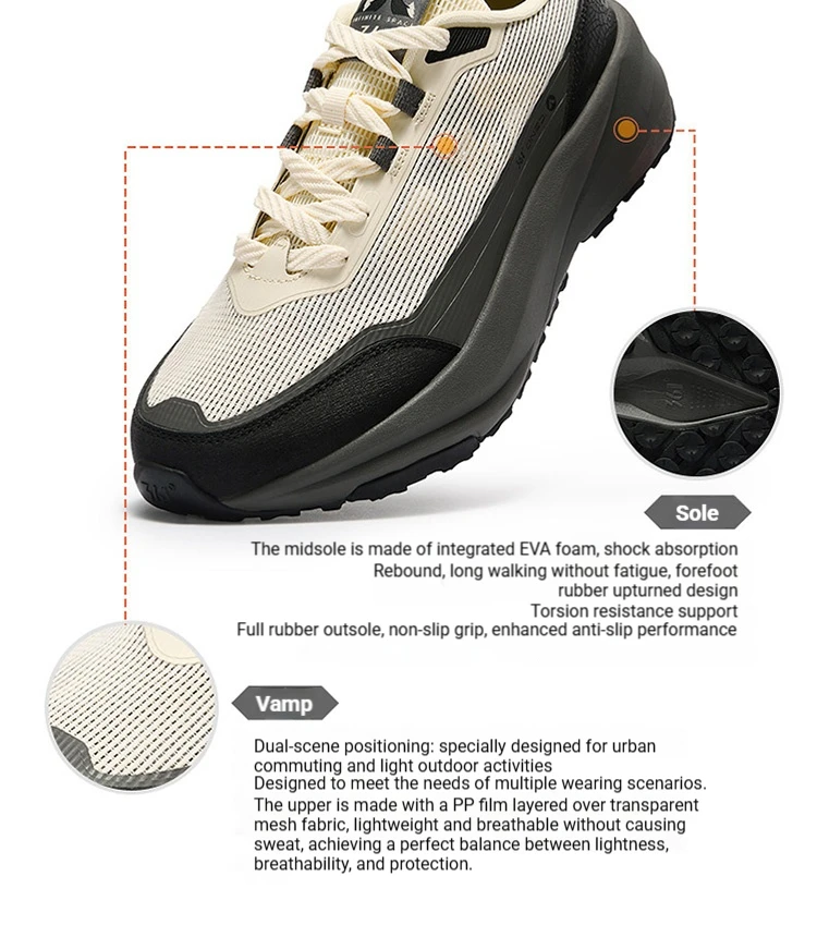 361 Degrees Qingyu Men Hiking Shoes Summer Anti-slip Wear-resistant Air Mesh Breathable Male Outdoor Caravan Sneakers 672626767