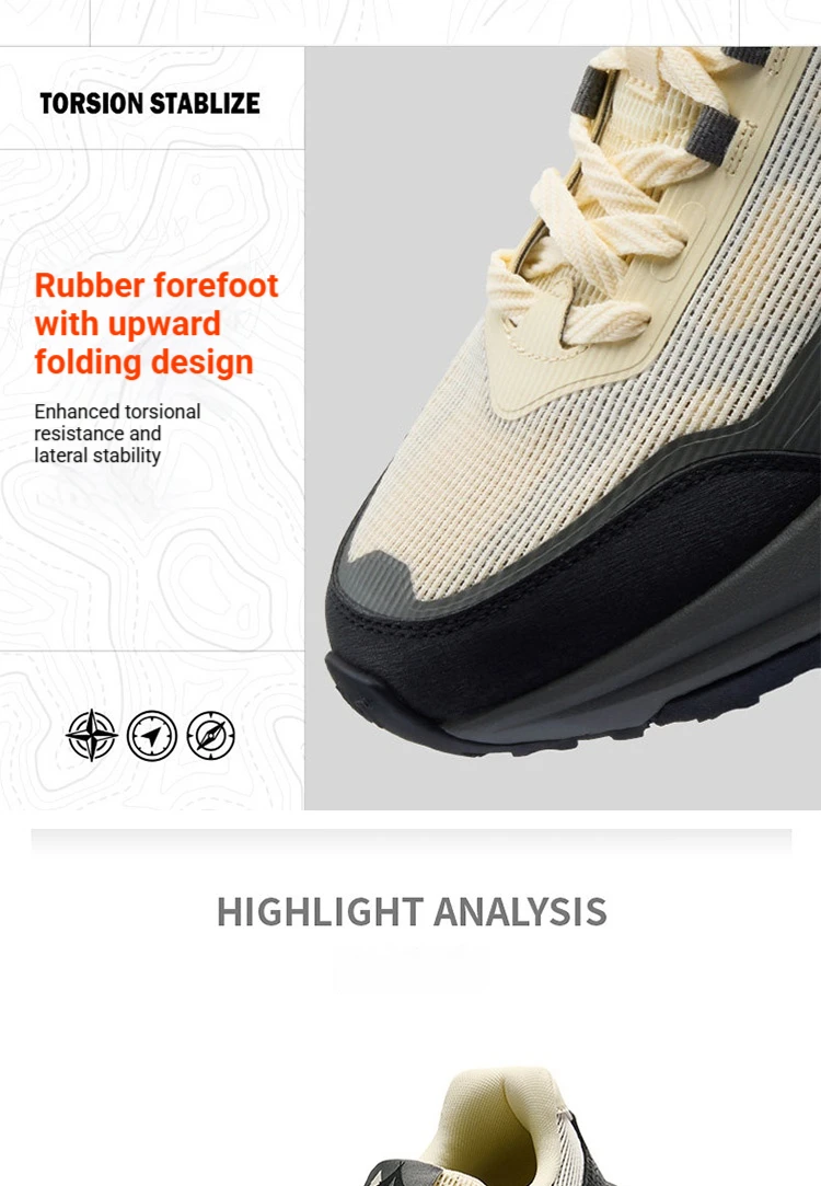 361 Degrees Qingyu Men Hiking Shoes Summer Anti-slip Wear-resistant Air Mesh Breathable Male Outdoor Caravan Sneakers 672626767