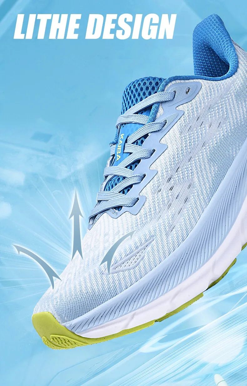Unisex Lightweight Breathable Running Shoes with Elastic Buffering Durable Outsole for Men And Women