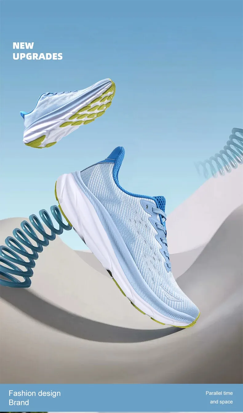 Unisex Lightweight Breathable Running Shoes with Elastic Buffering Durable Outsole for Men And Women