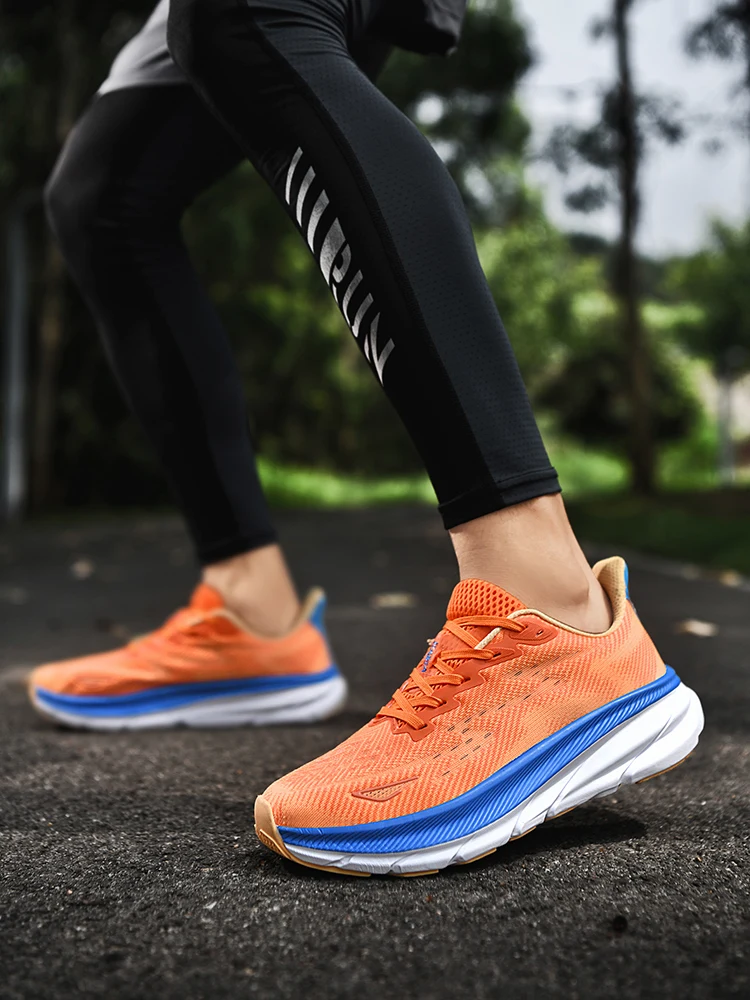 Unisex Lightweight Breathable Running Shoes with Elastic Buffering Durable Outsole for Men And Women