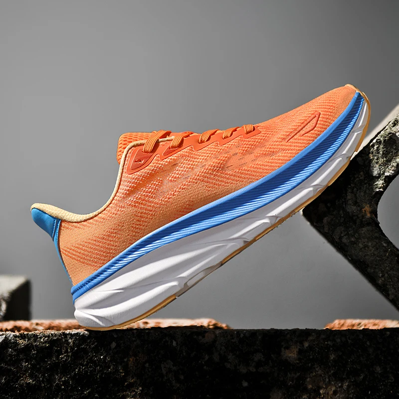 Unisex Lightweight Breathable Running Shoes with Elastic Buffering Durable Outsole for Men And Women