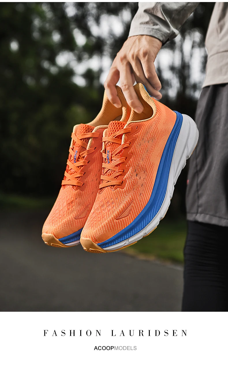 Unisex Lightweight Breathable Running Shoes with Elastic Buffering Durable Outsole for Men And Women