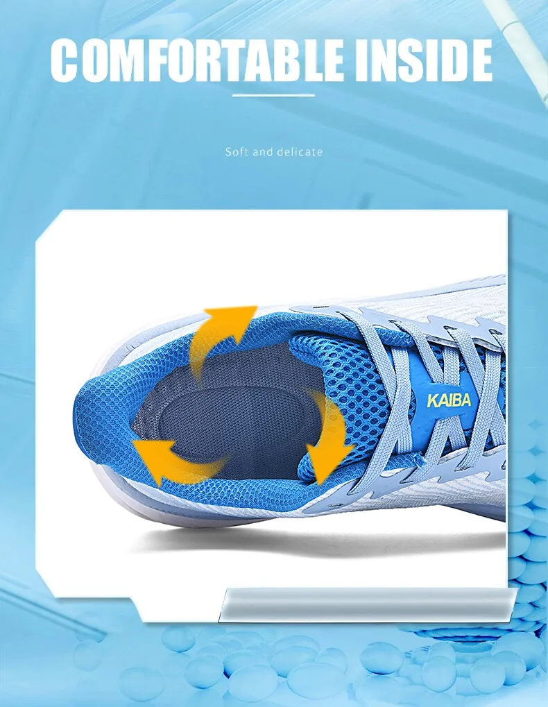 Unisex Lightweight Breathable Running Shoes with Elastic Buffering Durable Outsole for Men And Women