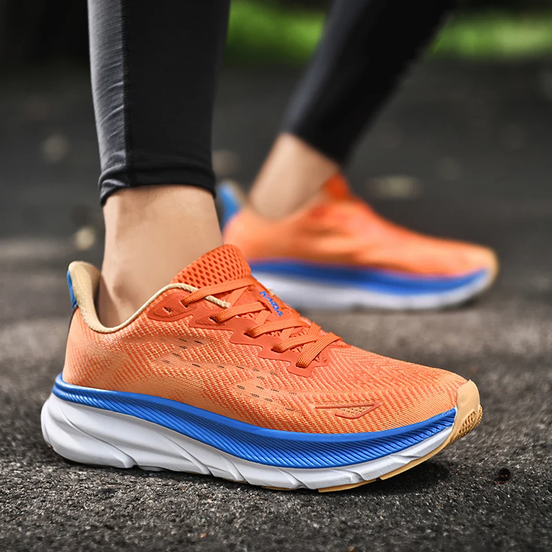 Unisex Lightweight Breathable Running Shoes with Elastic Buffering Durable Outsole for Men And Women