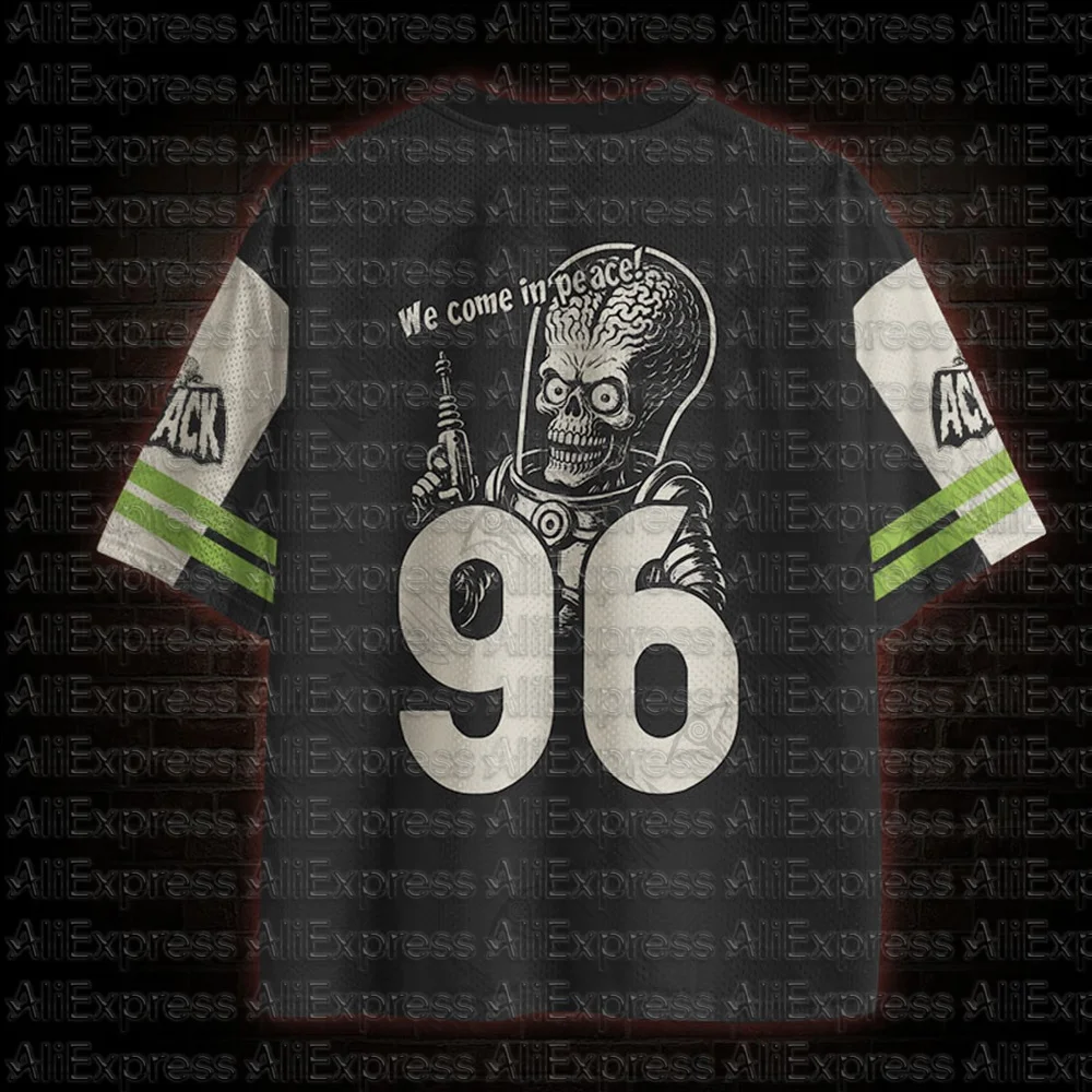 2026 New Movie Sports Fashion Adult and Children's Short Sleeve V-neck Street Eye Clothing Gothic Style Horror Fans Gift