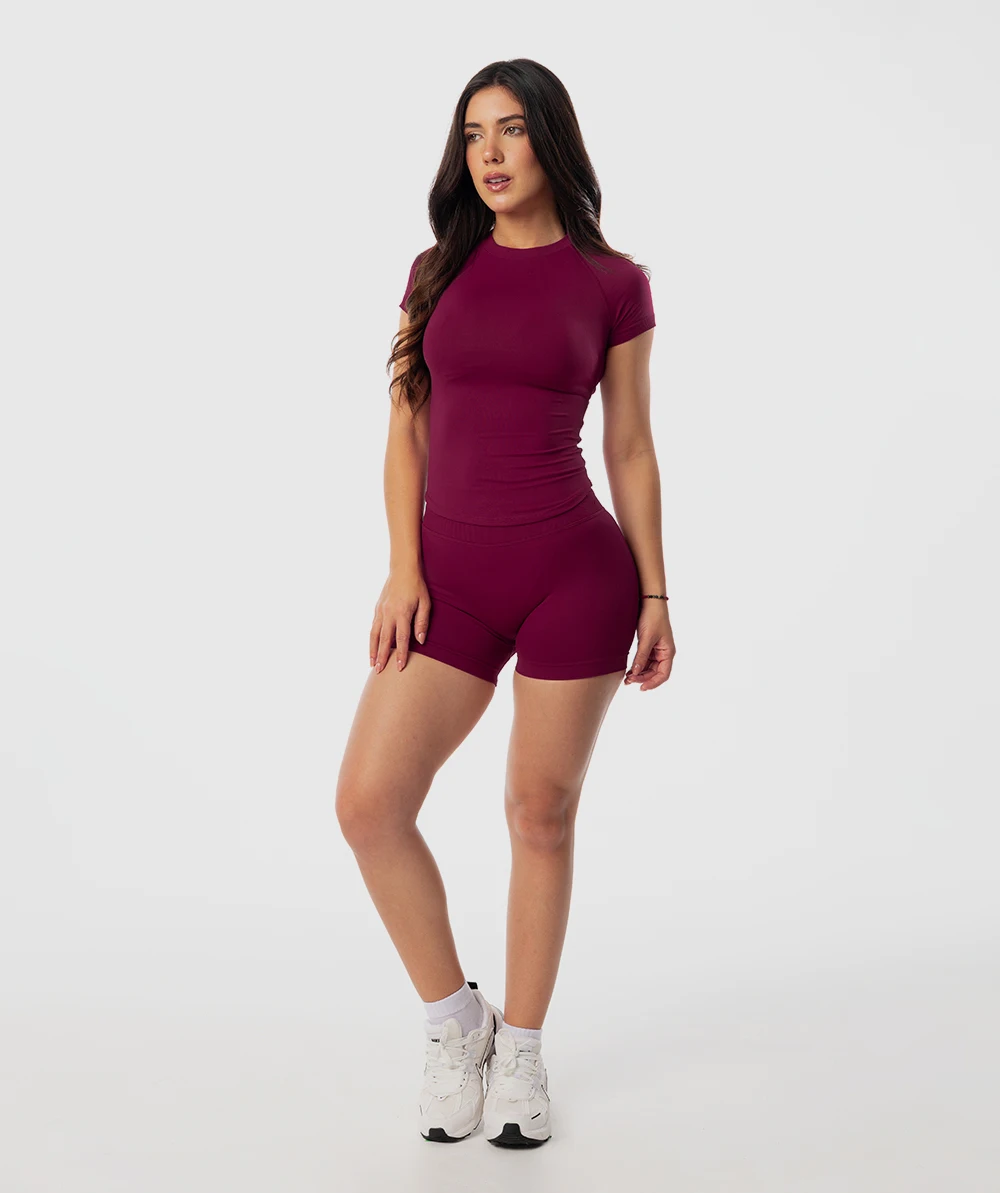 Sport Short Sleeve Top Seamless Yoga Leotard Clothing Women Running Sports T Shirt Workout Shirts Fitness Sports Vest
