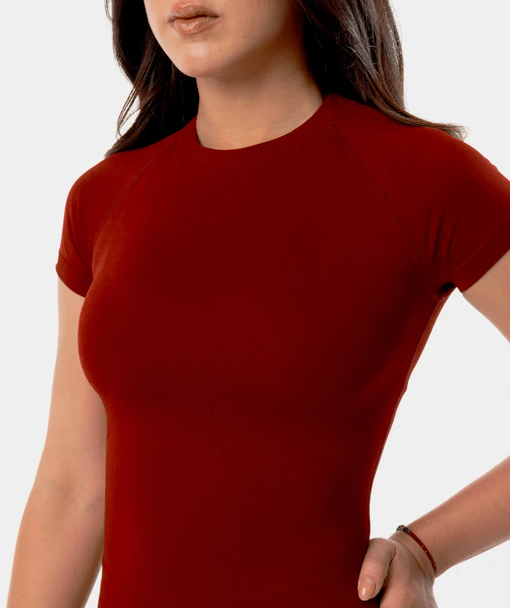 Sport Short Sleeve Top Seamless Yoga Leotard Clothing Women Running Sports T Shirt Workout Shirts Fitness Sports Vest