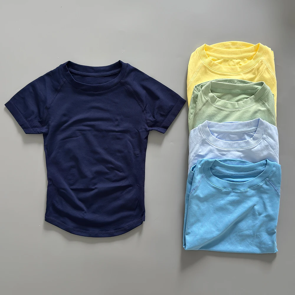 Sport Short Sleeve Top Seamless Yoga Leotard Clothing Women Running Sports T Shirt Workout Shirts Fitness Sports Vest