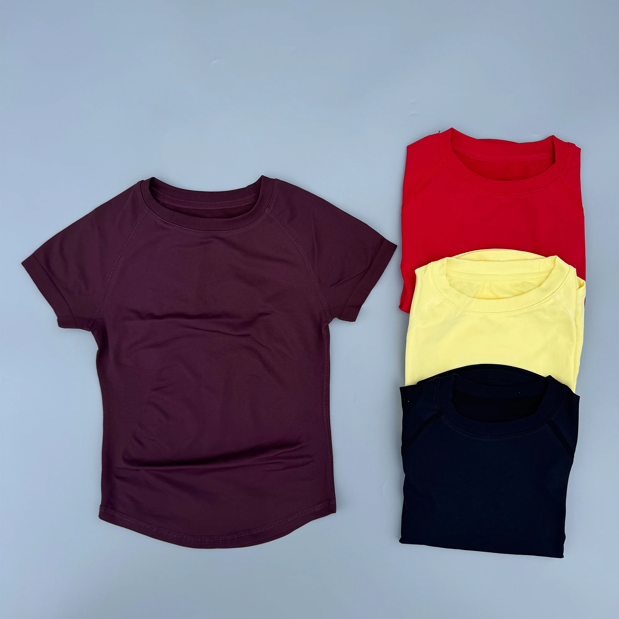 Sport Short Sleeve Top Seamless Yoga Leotard Clothing Women Running Sports T Shirt Workout Shirts Fitness Sports Vest