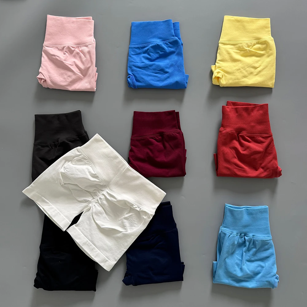 Peach Hip Lifting Sports Shorts Women High Waist and Waist Tightening Slimming Running Hip Speed Drying Three Point Tight Pants