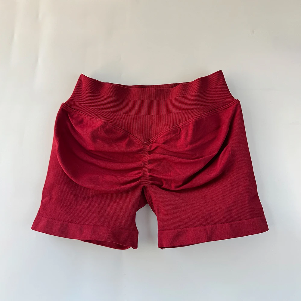 Peach Hip Lifting Sports Shorts Women High Waist and Waist Tightening Slimming Running Hip Speed Drying Three Point Tight Pants
