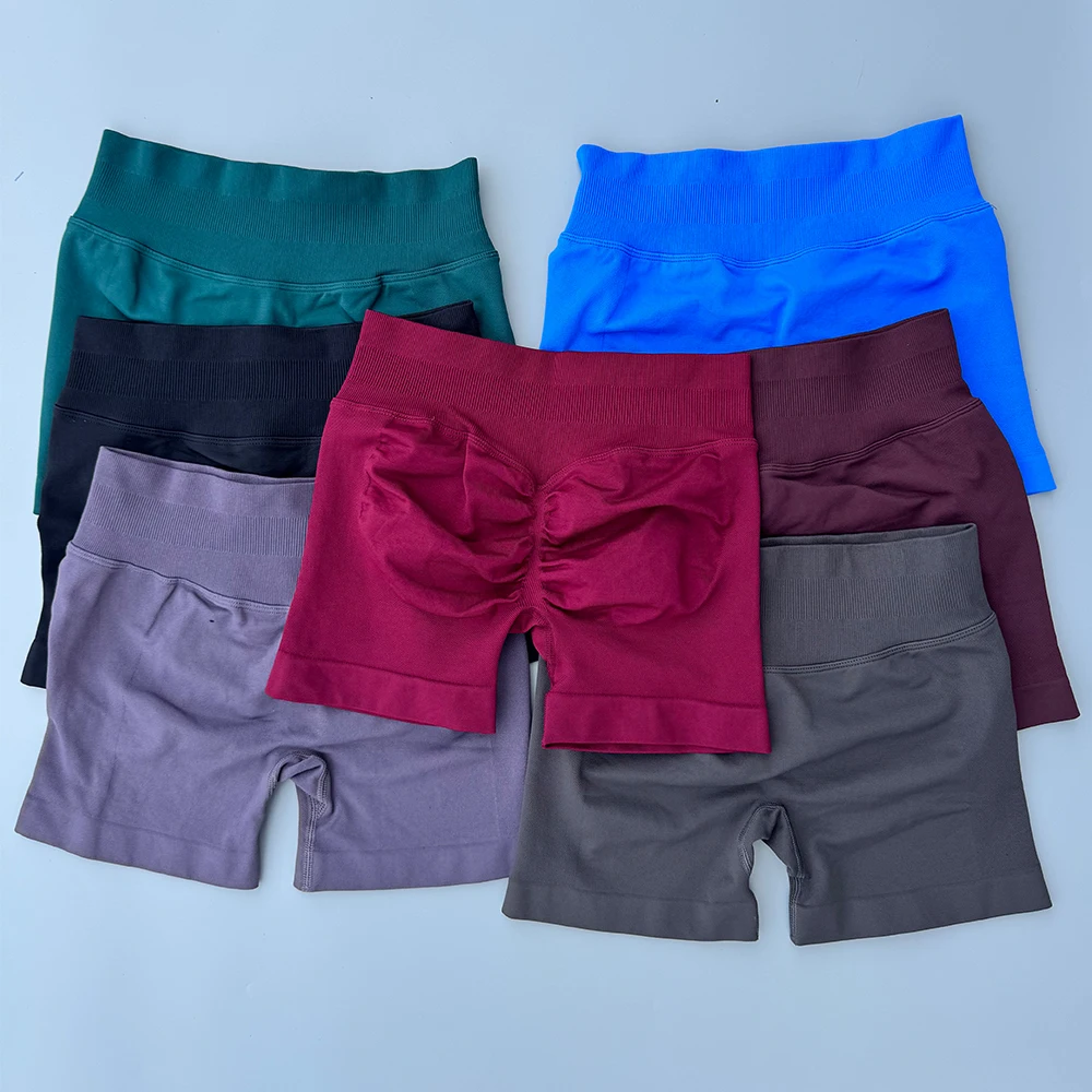 Peach Hip Lifting Sports Shorts Women High Waist and Waist Tightening Slimming Running Hip Speed Drying Three Point Tight Pants