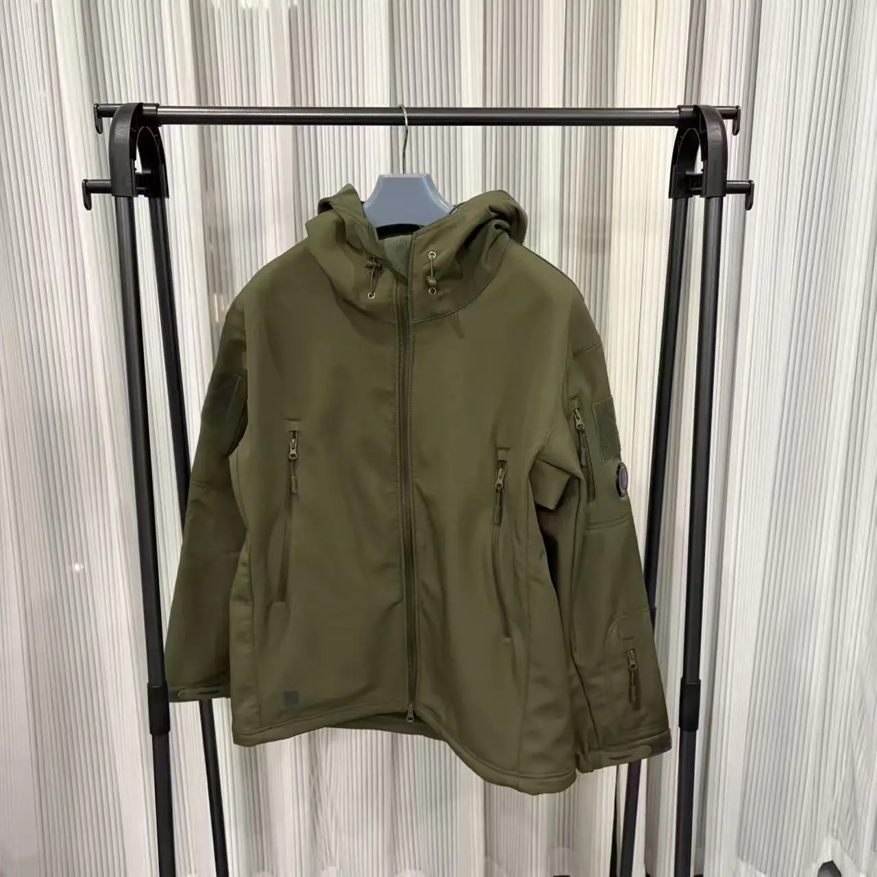 Men's Stormtrooper Jacket Windproof, Warm, Waterproof, Velvet Hooded Jacket Cycling Jacket Mountaineering Jacket Winter Jacket