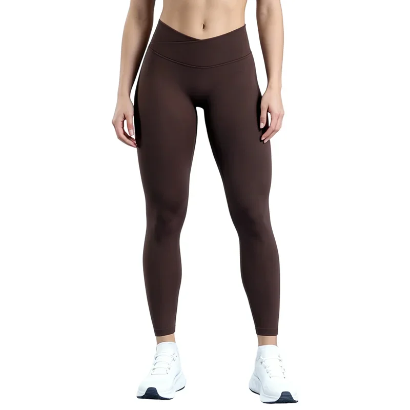 HISTELLO Vision Leggings Seamless Women Cross Waist Yoga Tights Butt Lifting Sports Pants Fitness Pilates Workout Gym Leggings